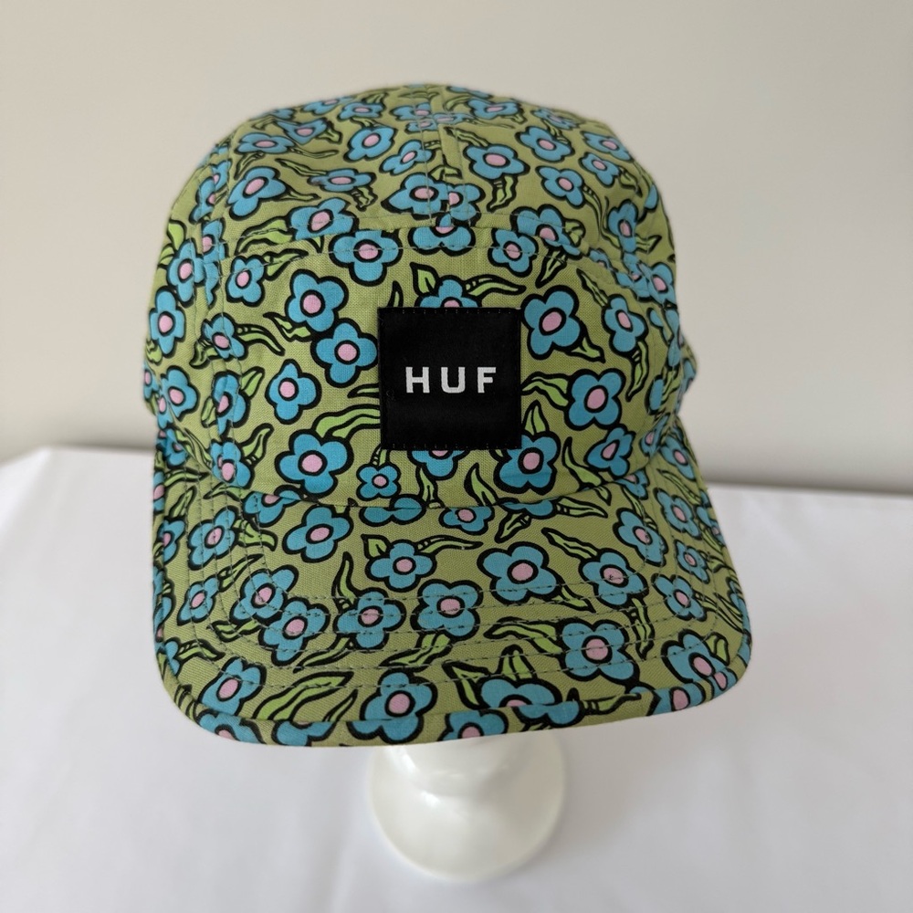 Vintage HUF x Krooked x Mark Gonzales 2015 Floral 5 Panel Hat Rare USA Made New